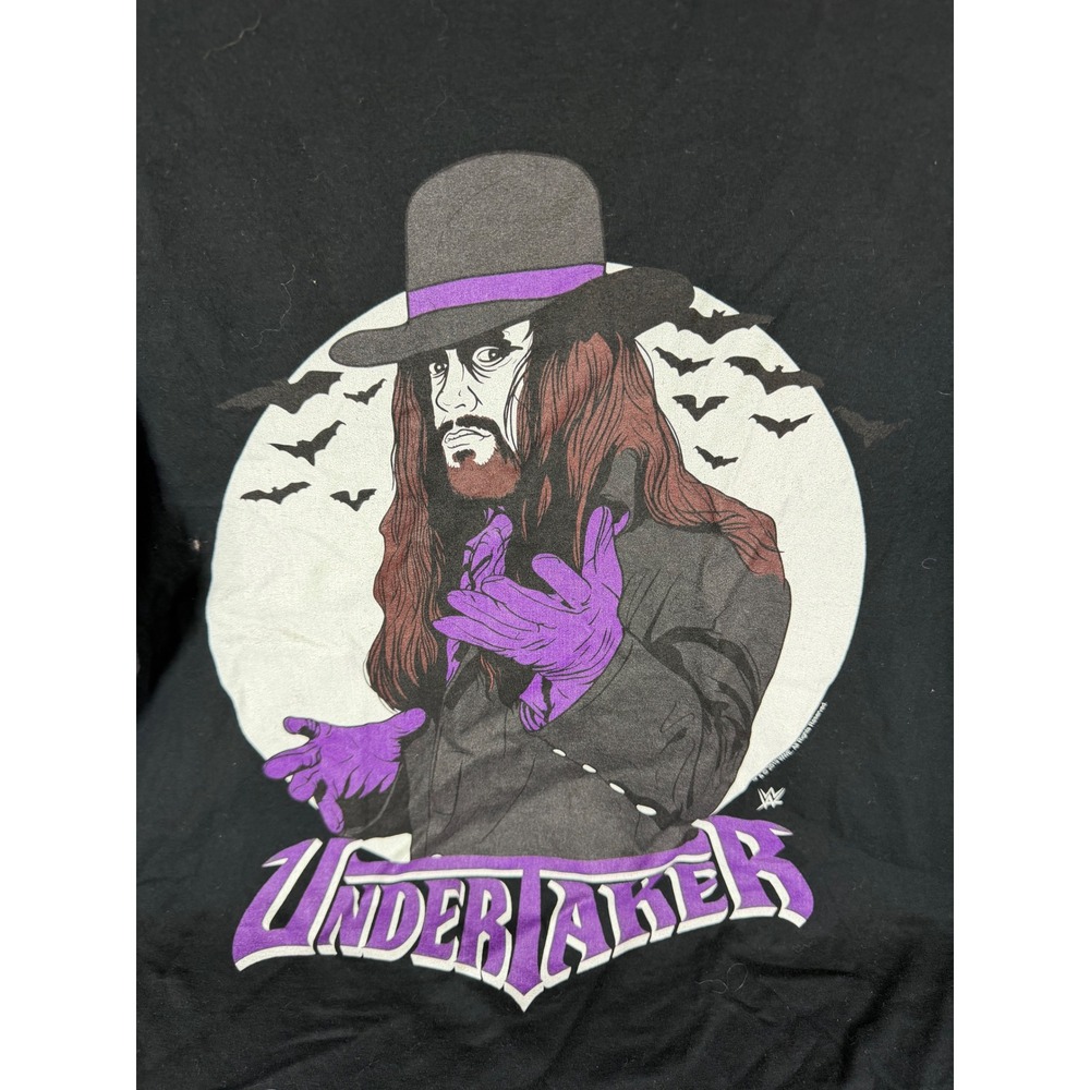 WWE Undertaker Graphic T Shirt Black Purple Wrestling 2019 Size Medium - Picture 2 of 3